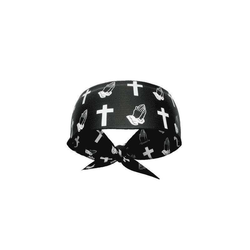 Load image into Gallery viewer, Elite Athletic Gear - Praying Crosses Tie Headband
