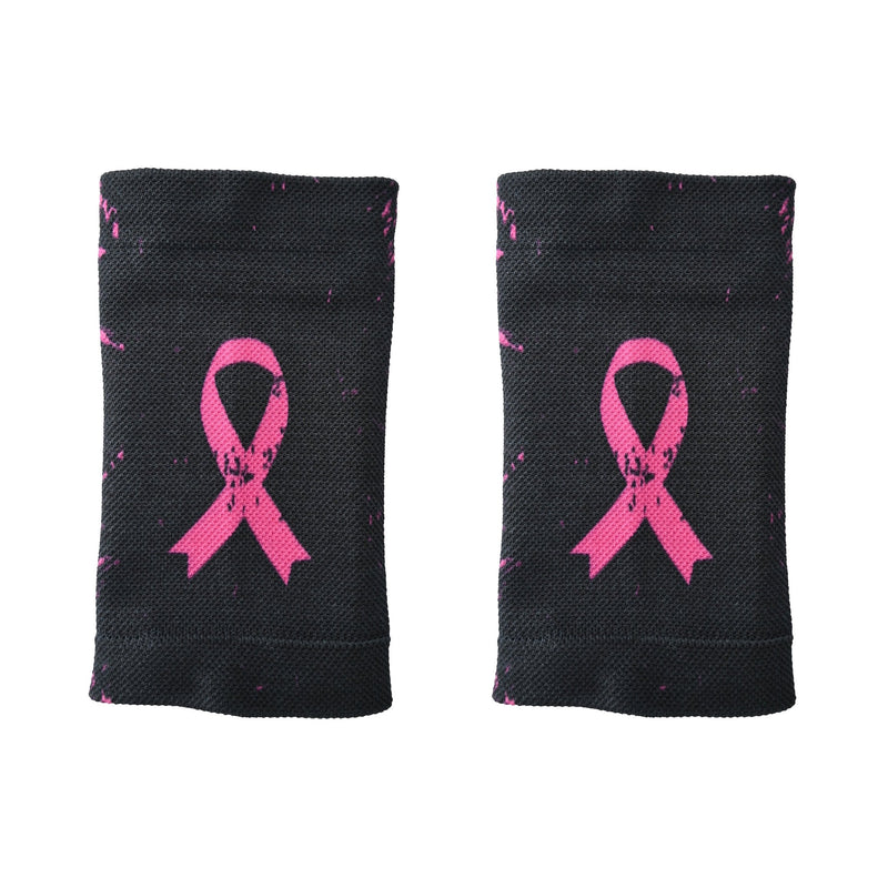 Load image into Gallery viewer, Elite Athletic Gear - Pink Splattered Breast Cancer Wrist Support Sleeves
