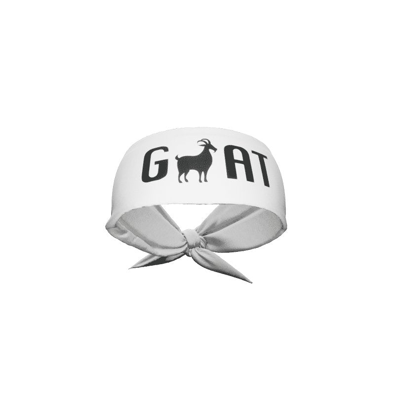 Load image into Gallery viewer, GOAT Tie Headband (White)
