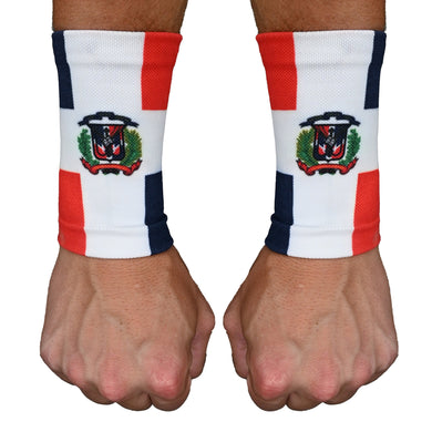 Elite Athletic Gear - Dominican Republic Flag Wrist Support Sleeves