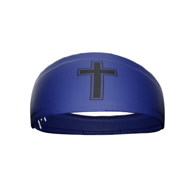 Elite Athletic Gear - Faith Cross Navy Headband
