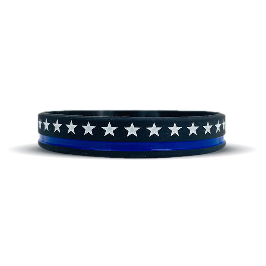 Elite Athletic Gear - Thin Blue Line Wristband