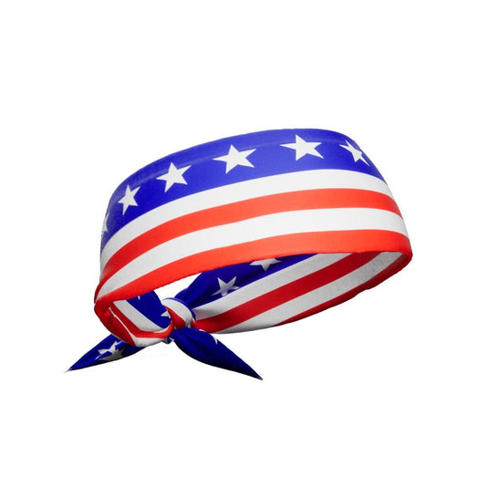Elite Athletic Gear - Stars & Stripes Tie Headband