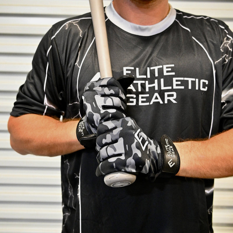 Load image into Gallery viewer, Elite Athletic Gear - Blackout camo batting gloves
