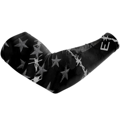 Elite Athletic Gear - Barbed Wire Usa Flag Arm Sleeve