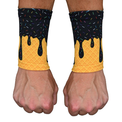 Elite Athletic Gear - Black Ice Cream Wrist Support Sleeves