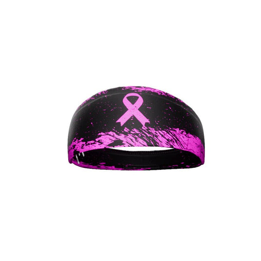 Elite Athletic Gear - Pink Splattered Breast Cancer Headband
