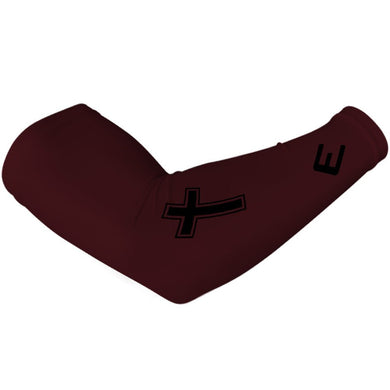 Elite Athletic Gear - Faith Cross Maroon Arm Sleeve