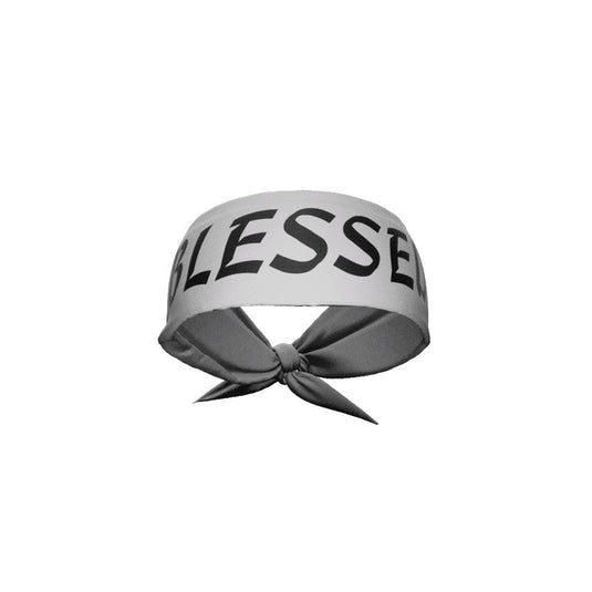 Elite Athletic Gear - Grey Blessed Tie Headband