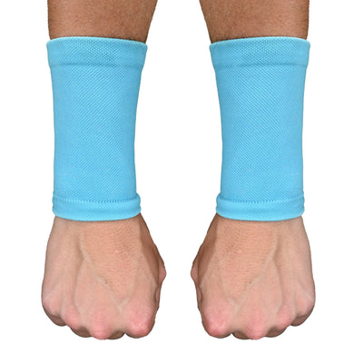 Elite Athletic Gear - Light Blue Wrist Support Sleeves