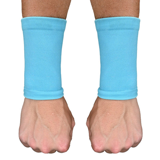 Elite Athletic Gear - Light Blue Wrist Support Sleeves