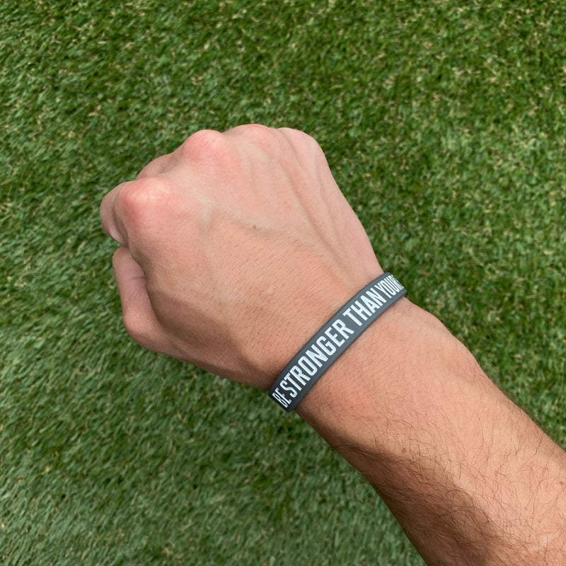 Load image into Gallery viewer, Elite Athletic Gear - Be Stronger Than Your Excuses Wristband
