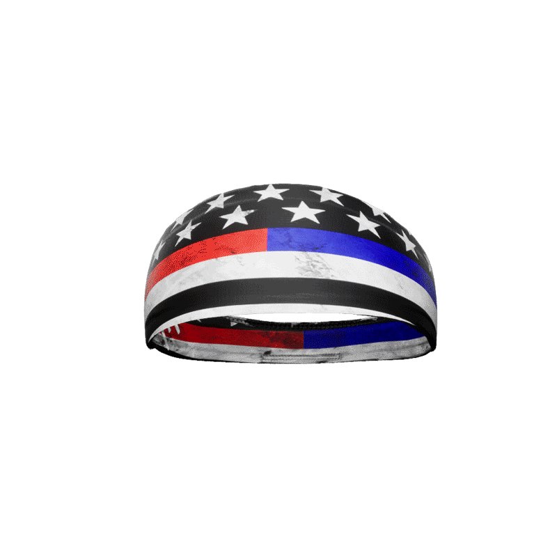 Load image into Gallery viewer, Elite Athletic Gear - Thin Red and Blue Line Headband
