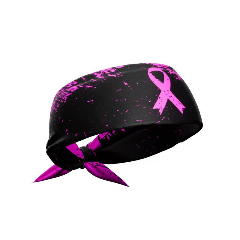 Load image into Gallery viewer, Elite Athletic Gear - Pink Splattered Breast Cancer Tie Headband
