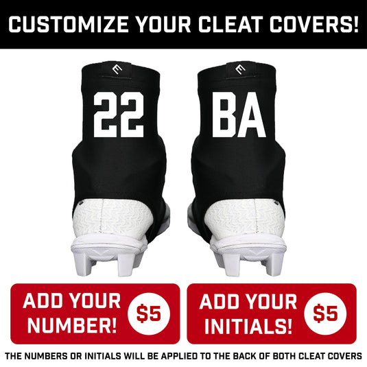 Elite Athletic Gear - Red Cleat Covers (Spats)