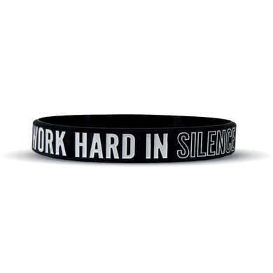 Elite Athletic Gear - Work hard in silence Wristband