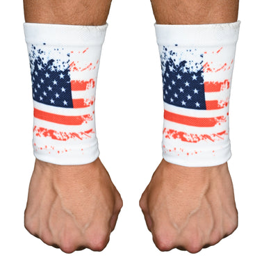 Elite Athletic Gear - Usa Splattered Wrist Support Sleeves