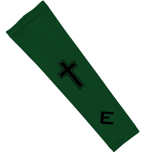 Elite Athletic Gear - Faith Cross Green Arm Sleeve