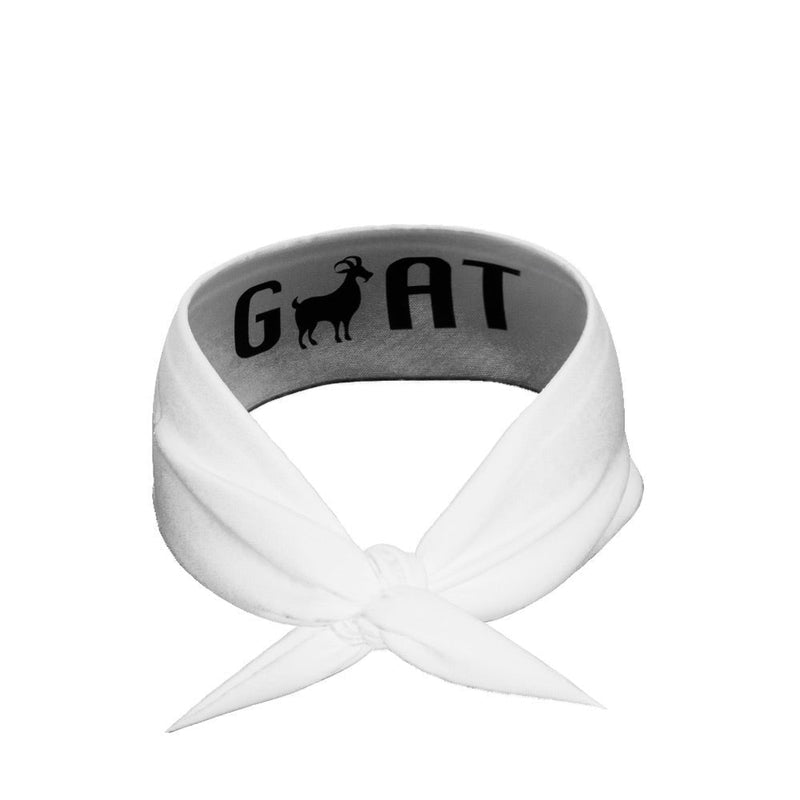 Load image into Gallery viewer, GOAT Tie Headband (White)
