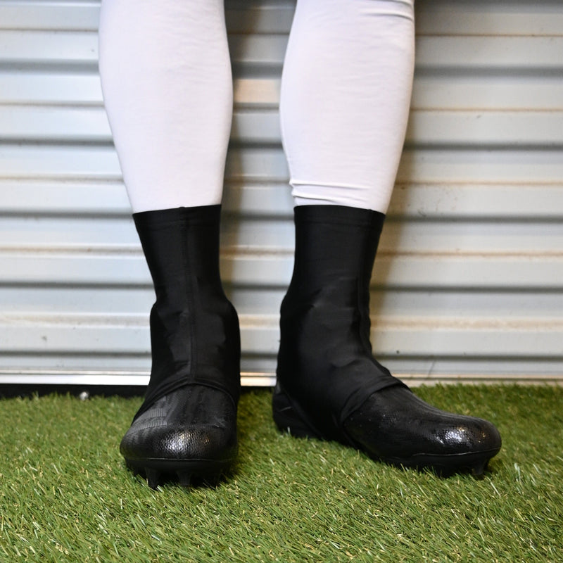 Load image into Gallery viewer, Elite Athletic Gear - Faith Cross Black Cleat Covers
