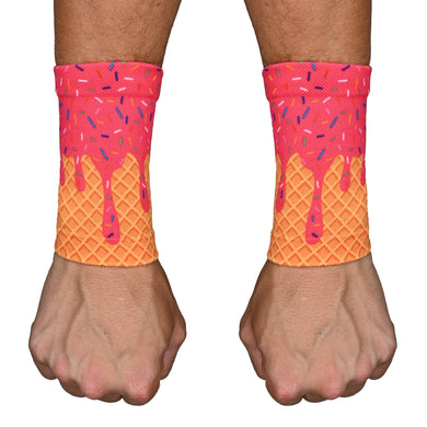 Elite Athletic Gear - Pink Ice Cream Wrist Support Sleeves
