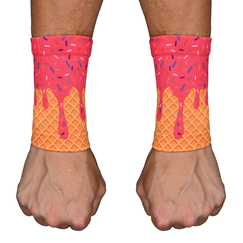 Load image into Gallery viewer, Elite Athletic Gear - Pink Ice Cream Wrist Support Sleeves
