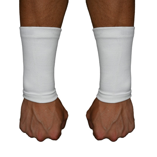 Elite Athletic Gear - White Wrist Support Sleeves