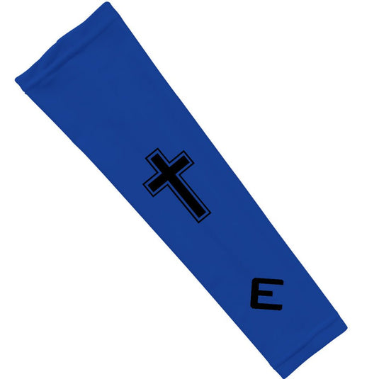 Elite Athletic Gear - Faith Cross Blue Arm Sleeve