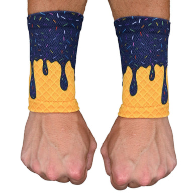 Elite Athletic Gear - Navy Ice Cream Wrist Support Sleeves