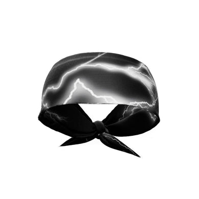 Elite Athletic Gear - White Lightning Tie Headband