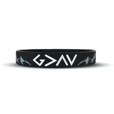 Elite Athletic Gear - God is greater than the highs and lows wristband