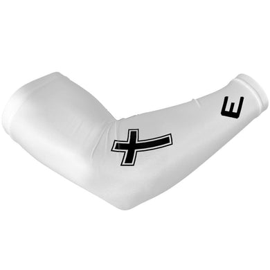 Elite Athletic Gear - Faith Cross White Arm Sleeve