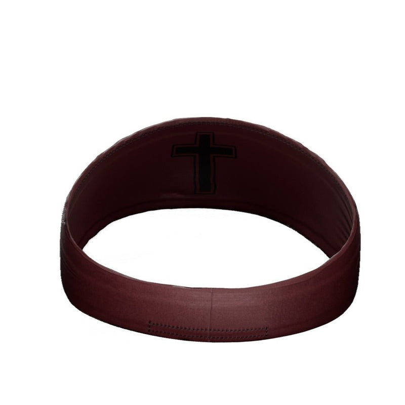 Load image into Gallery viewer, Elite Athletic Gear - Faith Cross Maroon Headband
