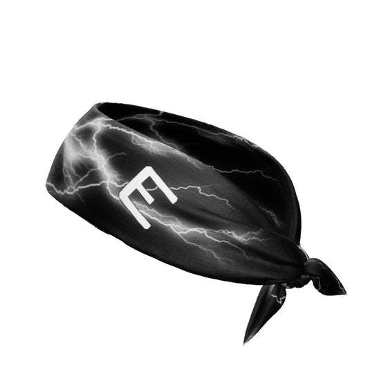 Elite Athletic Gear - White Lightning Tie Headband