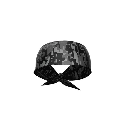 Elite Athletic Gear - Black digi camo tie headband