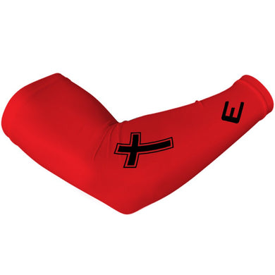 Elite Athletic Gear - Faith cross red arm sleeve