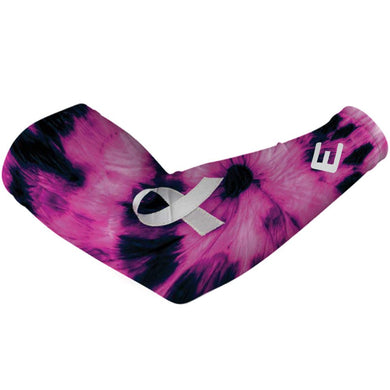 Elite Athletic Gear - Pink Tie Dye Breast Cancer Arm Sleeve