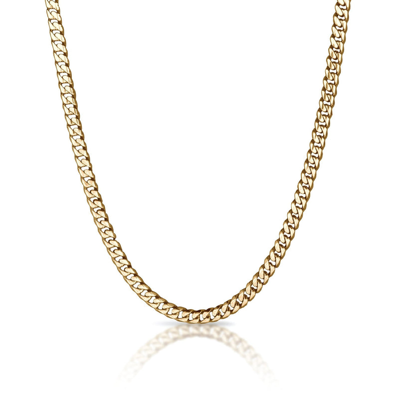 Load image into Gallery viewer, Elite Athletic Gear - 6mm Cuban Link Chain Necklace - 14K Gold Plated Stainless Steel
