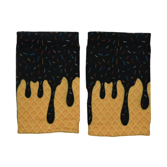 Elite Athletic Gear - Black Ice Cream Wrist Support Sleeves