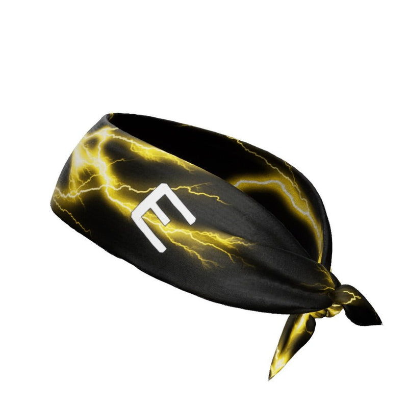 Load image into Gallery viewer, Elite Athletic Gear - Yellow lightning tie headband
