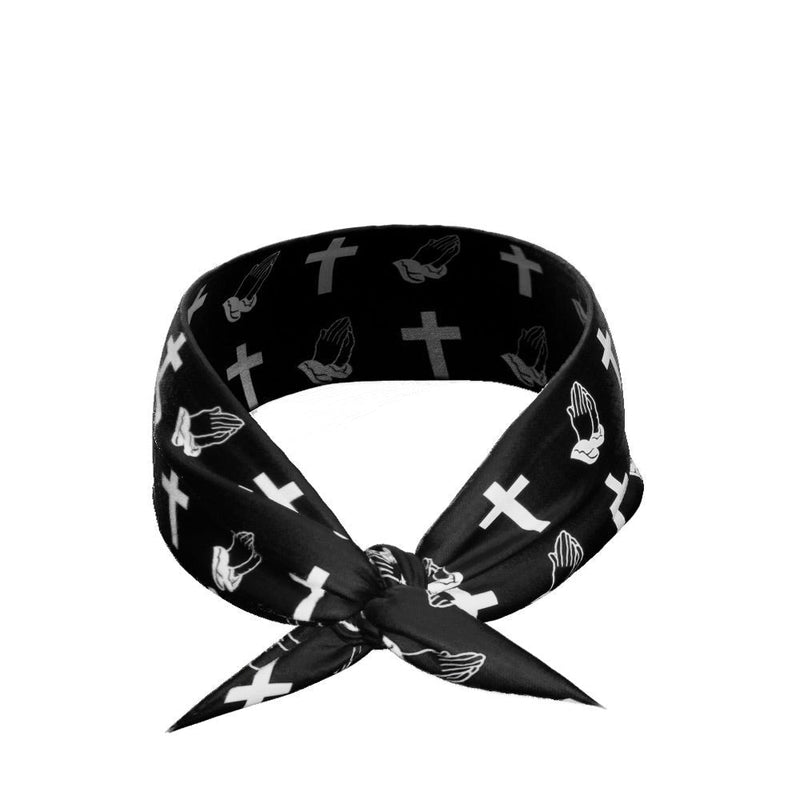 Load image into Gallery viewer, Elite Athletic Gear - Praying Crosses Tie Headband
