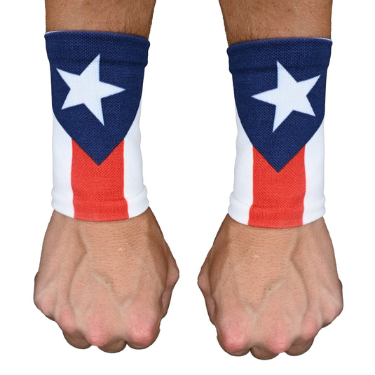 Elite Athletic Gear - Puerto Rico Flag Wrist Support Sleeves