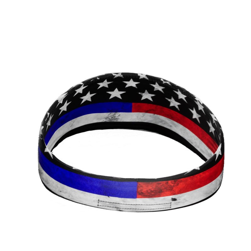 Load image into Gallery viewer, Elite Athletic Gear - Thin Red and Blue Line Headband

