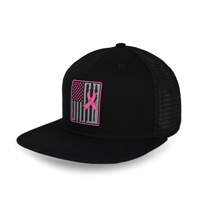 Elite Athletic Gear - Breast Cancer Flag Trucker Hat