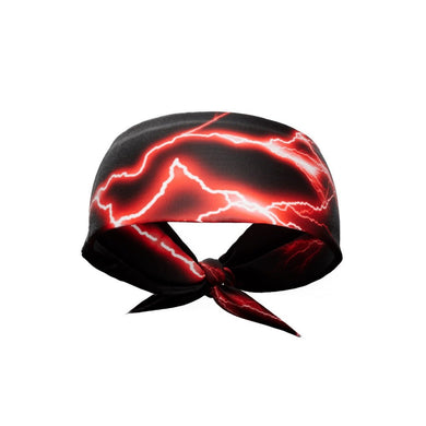 Elite Athletic Gear - Red Lightning Tie Headband