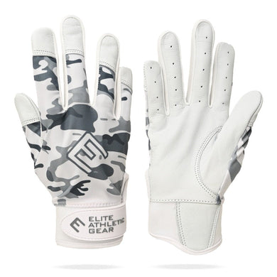 Elite Athletic Gear - Snow Camo Batting Gloves
