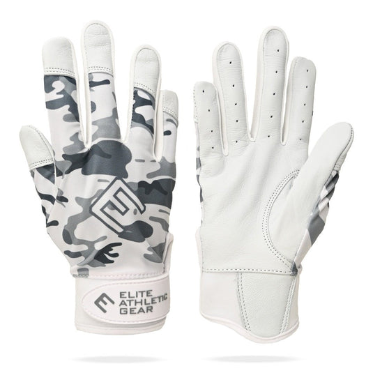Elite Athletic Gear - Snow Camo Batting Gloves