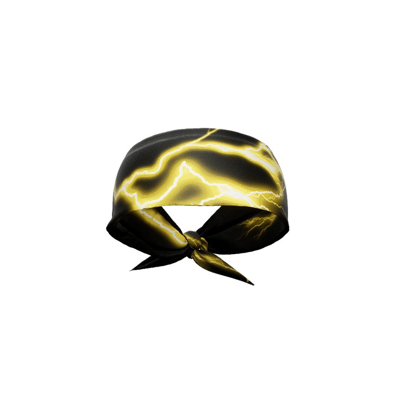 Load image into Gallery viewer, Elite Athletic Gear - Yellow lightning tie headband
