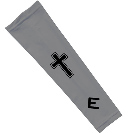 Elite Athletic Gear - Faith Cross Grey Arm Sleeve