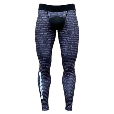 Elite Athletic Gear - Black Blessed Compression Tights